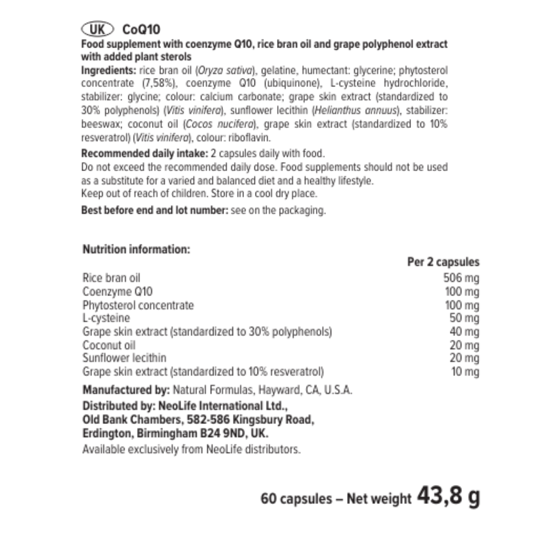 CoQ10 - Food Supplement