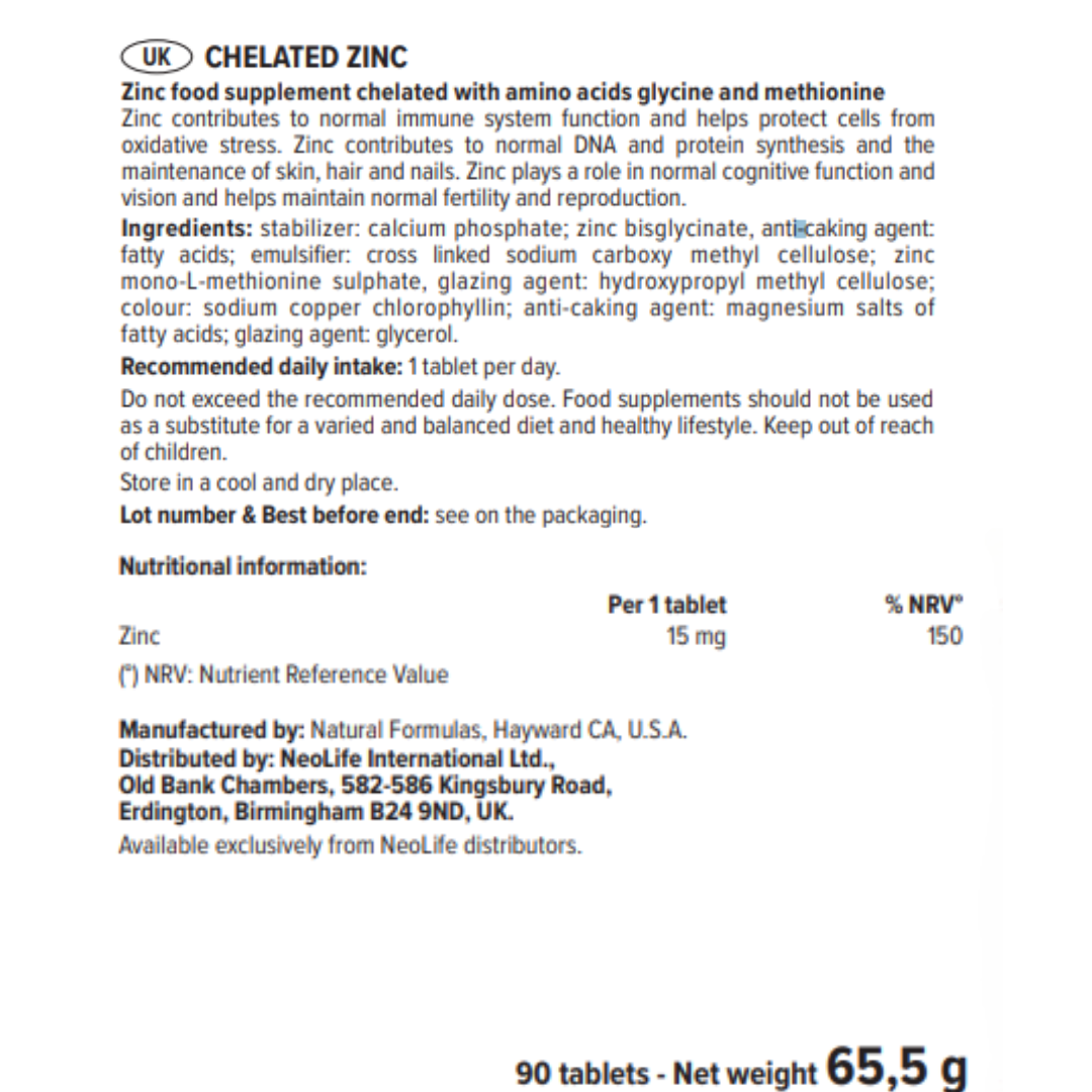 Chelated Zinc