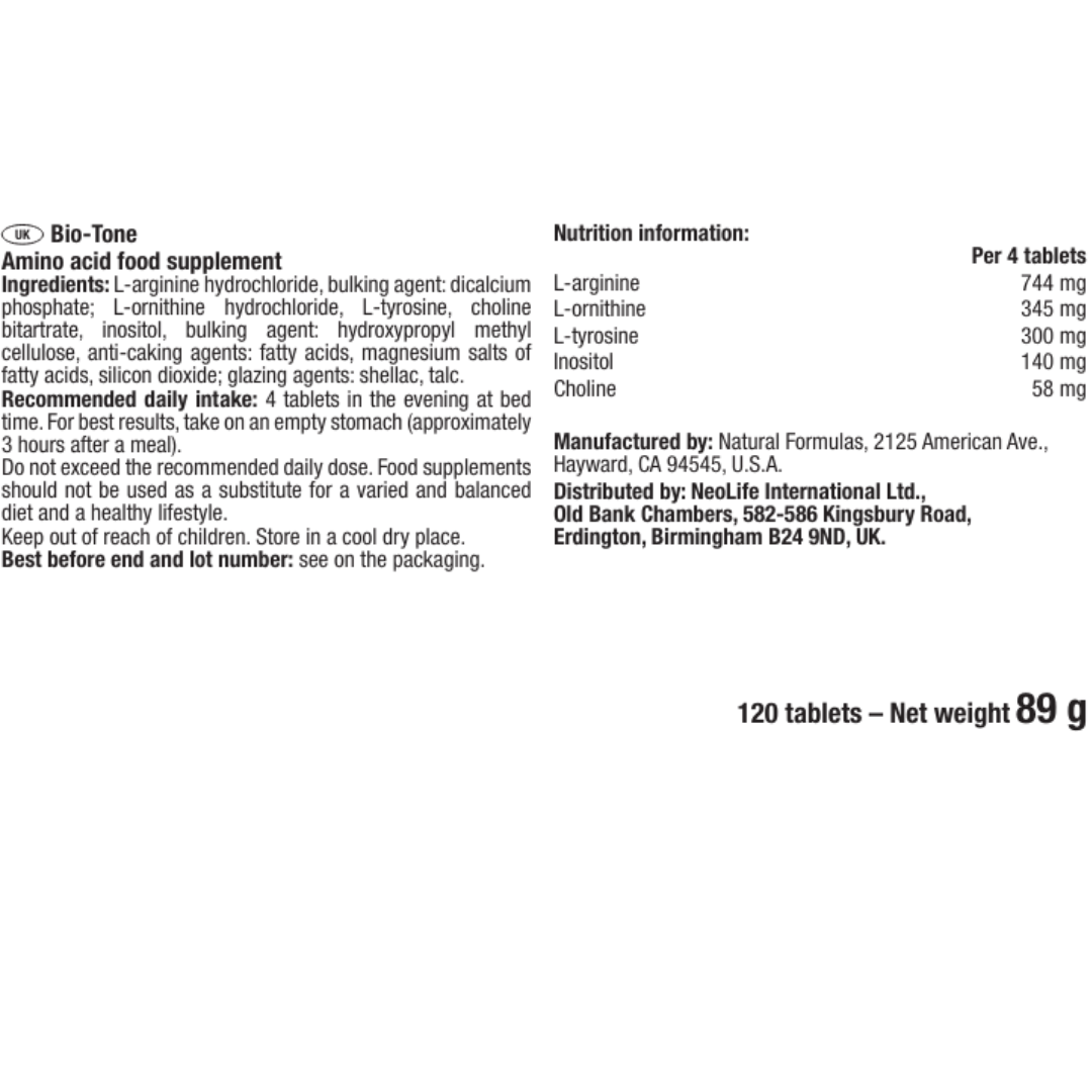 Bio-Tone - Food Supplement with Amino Acid