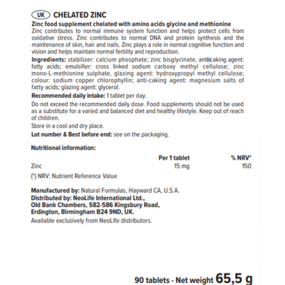Chelated Zinc