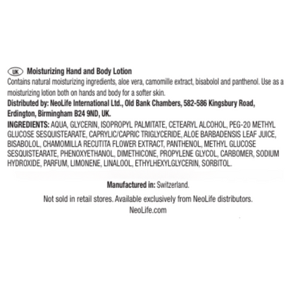 Moisturising Hand & Body Lotion