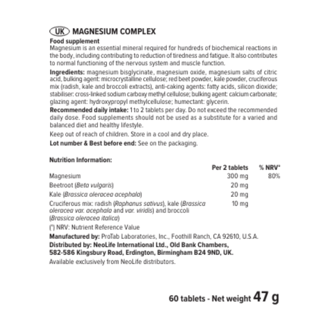 Neolife Magnesium Complex - Tri-Mag Blend : Yours Naturally Limited ...