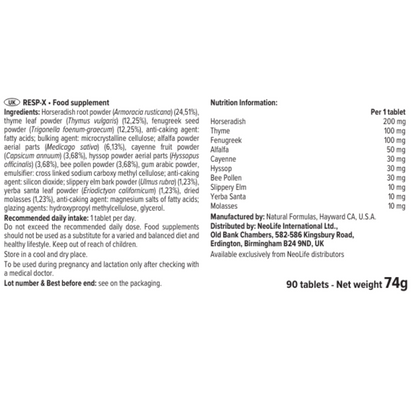 Resp-X Food Supplement