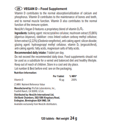 Vegan D (Vitamin D)