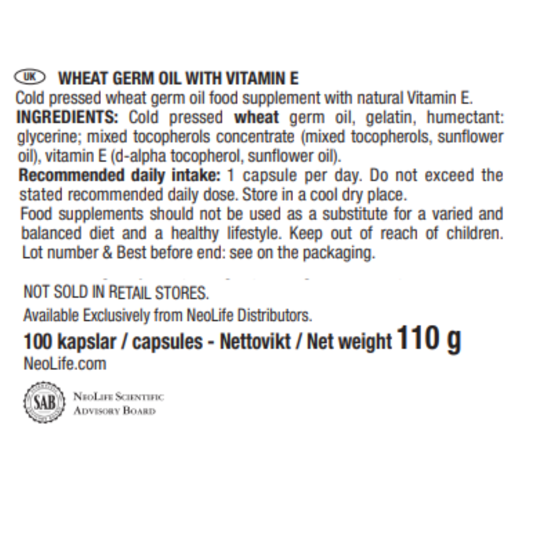 Wheat Germ Oil with Vitamin E